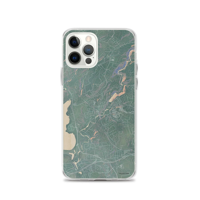Custom iPhone 12 Pro High Bridge New Jersey Map Phone Case in Afternoon