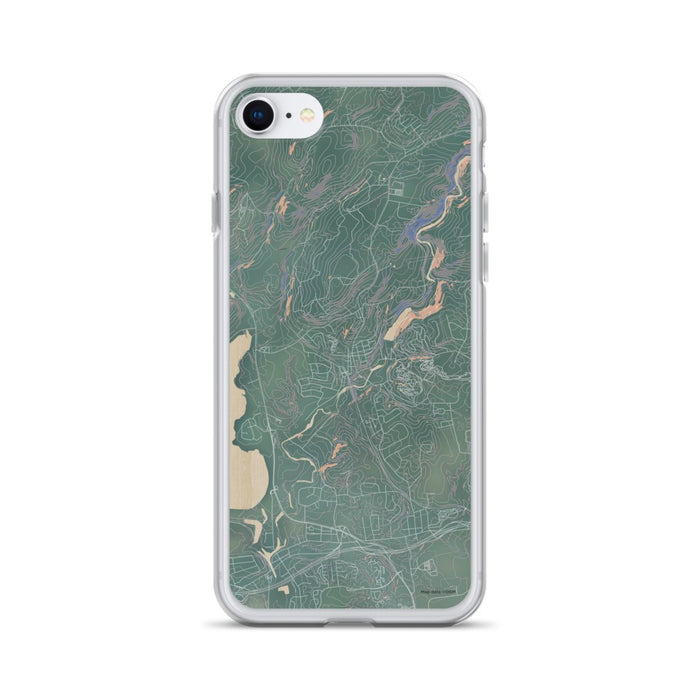 Custom iPhone SE High Bridge New Jersey Map Phone Case in Afternoon