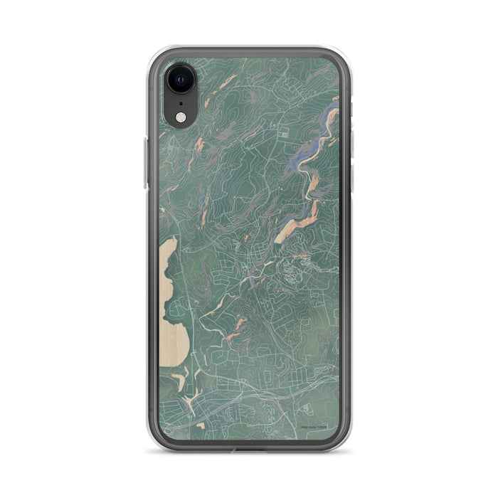 Custom iPhone XR High Bridge New Jersey Map Phone Case in Afternoon
