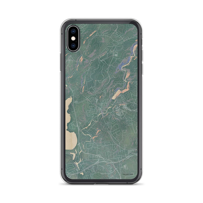 Custom iPhone XS Max High Bridge New Jersey Map Phone Case in Afternoon