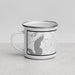 Left View Custom High Bridge New Jersey Map Enamel Mug in Classic