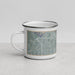 Left View Custom Highland California Map Enamel Mug in Afternoon