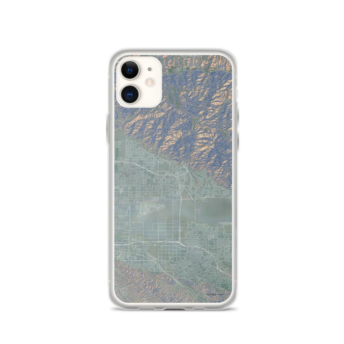 Custom iPhone 11 Highland California Map Phone Case in Afternoon