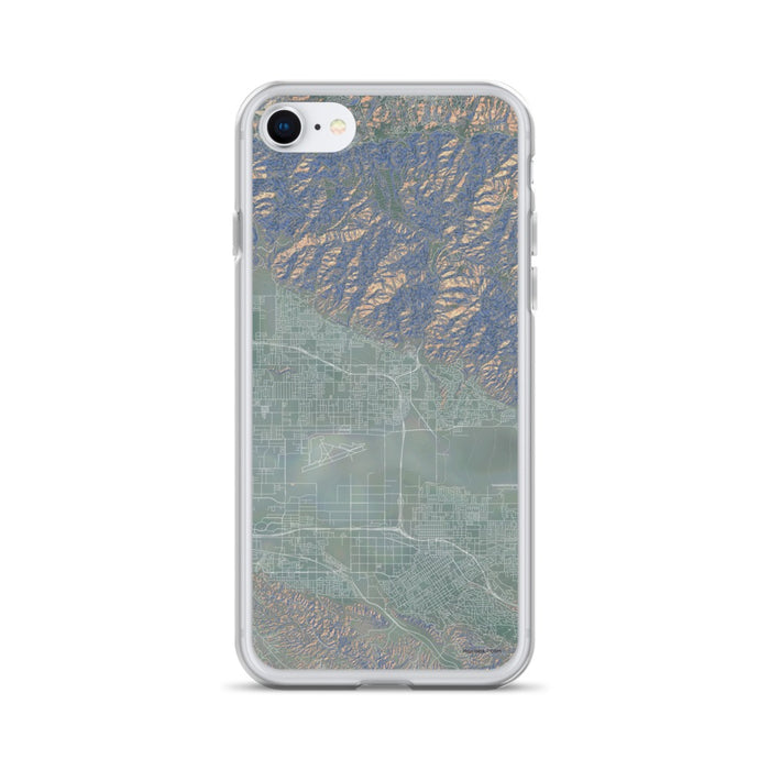 Custom iPhone SE Highland California Map Phone Case in Afternoon