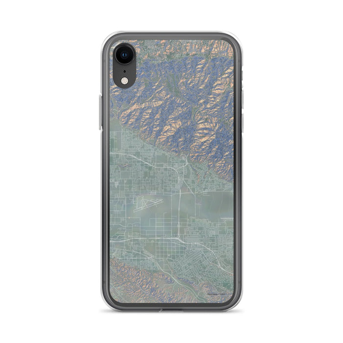 Custom iPhone XR Highland California Map Phone Case in Afternoon