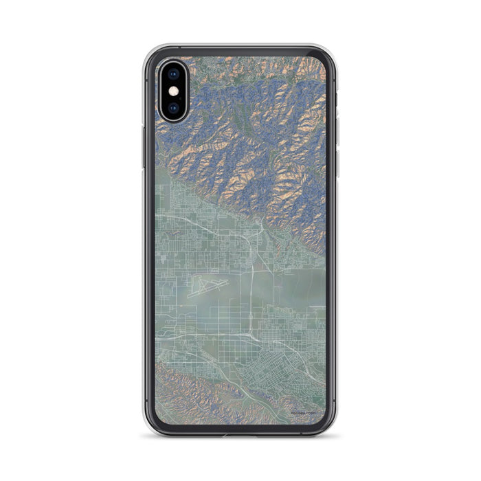 Custom iPhone XS Max Highland California Map Phone Case in Afternoon