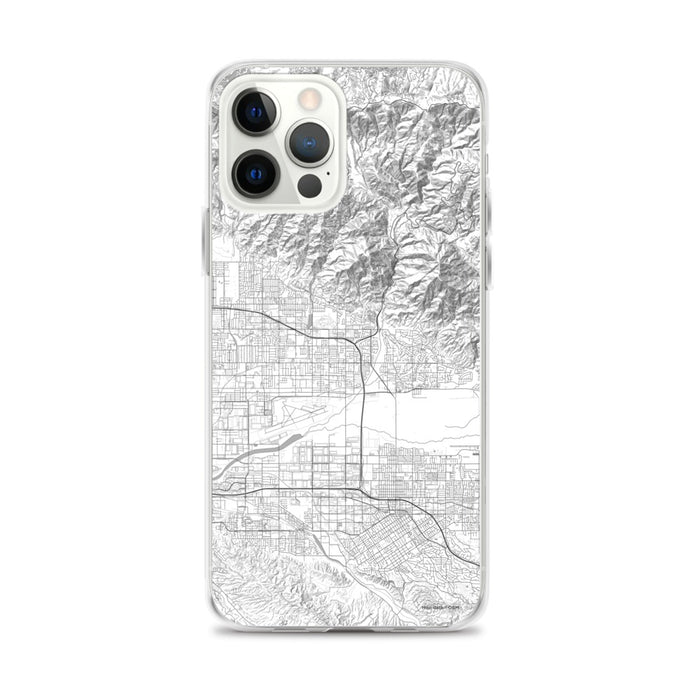Custom iPhone 12 Pro Max Highland California Map Phone Case in Classic
