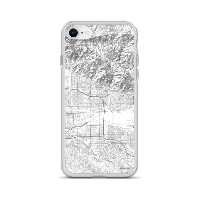Custom iPhone SE Highland California Map Phone Case in Classic
