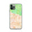 Custom iPhone 11 Pro Highland California Map Phone Case in Watercolor