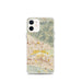 Custom iPhone 12 mini Highland California Map Phone Case in Woodblock
