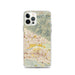 Custom iPhone 12 Pro Highland California Map Phone Case in Woodblock