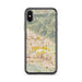Custom iPhone X/XS Highland California Map Phone Case in Woodblock