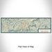 Flat View of Map Custom Highlands North Carolina Map Enamel Mug in Woodblock