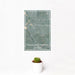 12x18 Highlands Ranch Colorado Map Print Portrait Orientation in Afternoon Style With Small Cactus Plant in White Planter