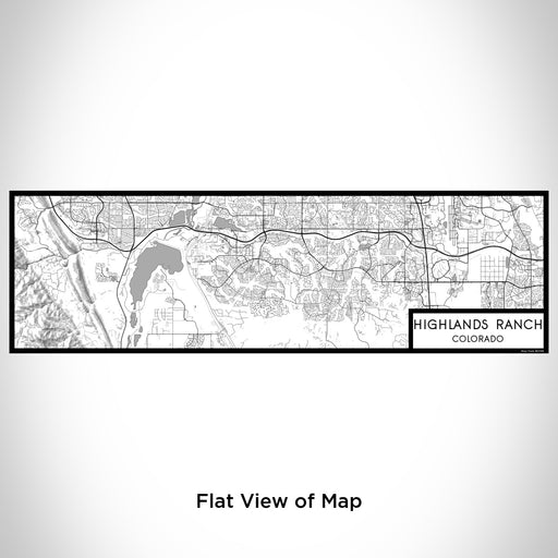 Flat View of Map Custom Highlands Ranch Colorado Map Enamel Mug in Classic
