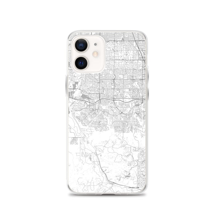 Custom Highlands Ranch Colorado Map iPhone 12 Phone Case in Classic