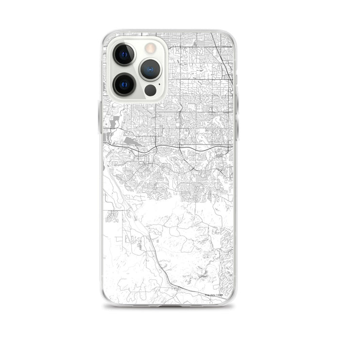 Custom Highlands Ranch Colorado Map iPhone 12 Pro Max Phone Case in Classic