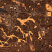 Highlands Ranch Colorado Map Print in Ember Style Zoomed In Close Up Showing Details