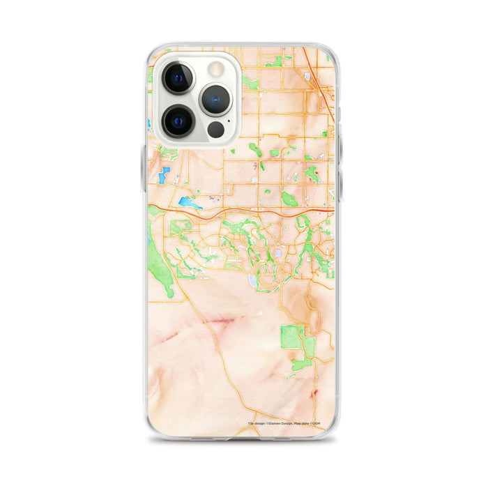 Custom Highlands Ranch Colorado Map iPhone 12 Pro Max Phone Case in Watercolor