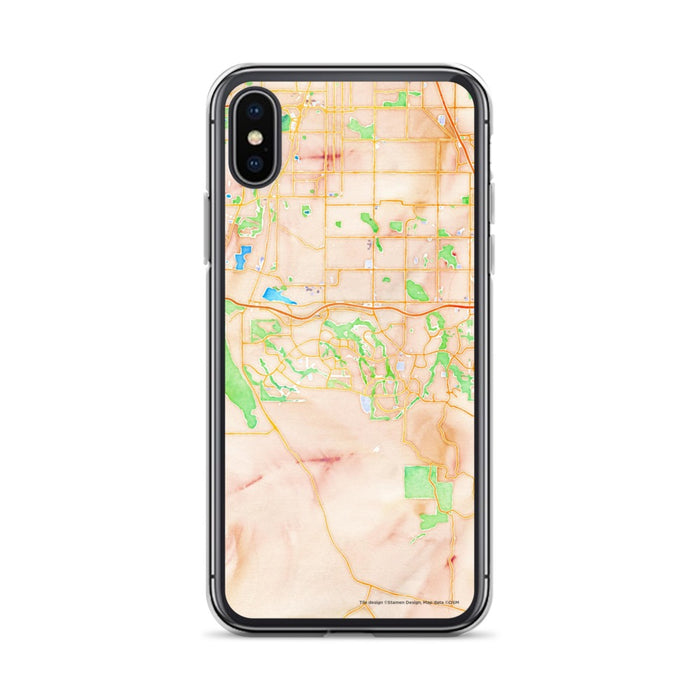 Custom Highlands Ranch Colorado Map Phone Case in Watercolor