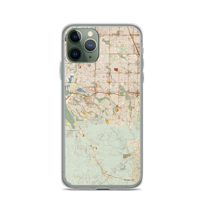 Custom Highlands Ranch Colorado Map Phone Case in Woodblock