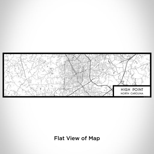 Flat View of Map Custom High Point North Carolina Map Enamel Mug in Classic