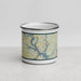 Front View Custom High Rock Lake North Carolina Map Enamel Mug in Woodblock