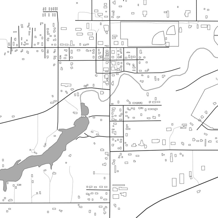 Hillman - Michigan Map Print in Classic — JACE Maps