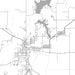 Hillsboro Illinois Map Print in Classic Style Zoomed In Close Up Showing Details