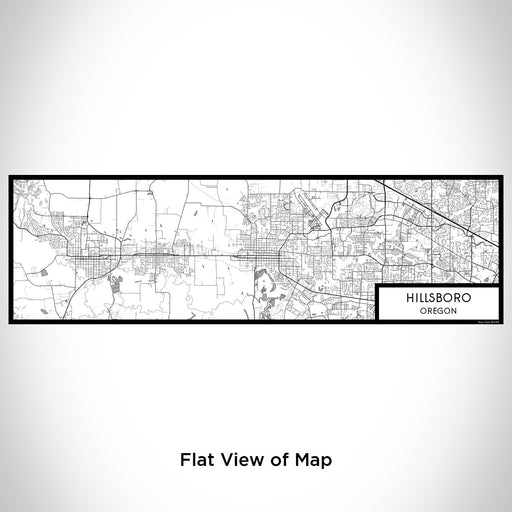 Flat View of Map Custom Hillsboro Oregon Map Enamel Mug in Classic
