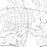 Hillsborough North Carolina Map Print in Classic Style Zoomed In Close Up Showing Details