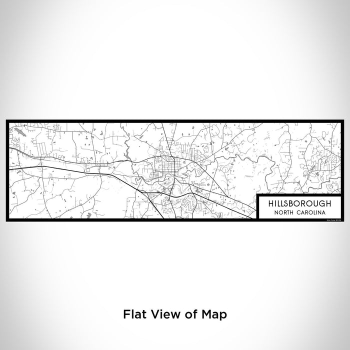 Flat View of Map Custom Hillsborough North Carolina Map Enamel Mug in Classic