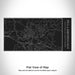 Rendered View of Hillsborough North Carolina Map Engraving on 17oz Stainless Steel Insulated Cola Bottle in Black