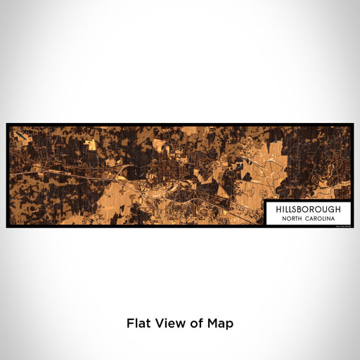 Flat View of Map Custom Hillsborough North Carolina Map Enamel Mug in Ember