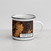 Right View Custom Hillsborough North Carolina Map Enamel Mug in Ember