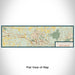 Flat View of Map Custom Hillsborough North Carolina Map Enamel Mug in Woodblock