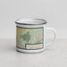 Right View Custom Hillsborough North Carolina Map Enamel Mug in Woodblock