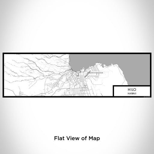 Flat View of Map Custom Hilo Hawaii Map Enamel Mug in Classic
