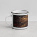 Left View Custom Hilo Hawaii Map Enamel Mug in Ember