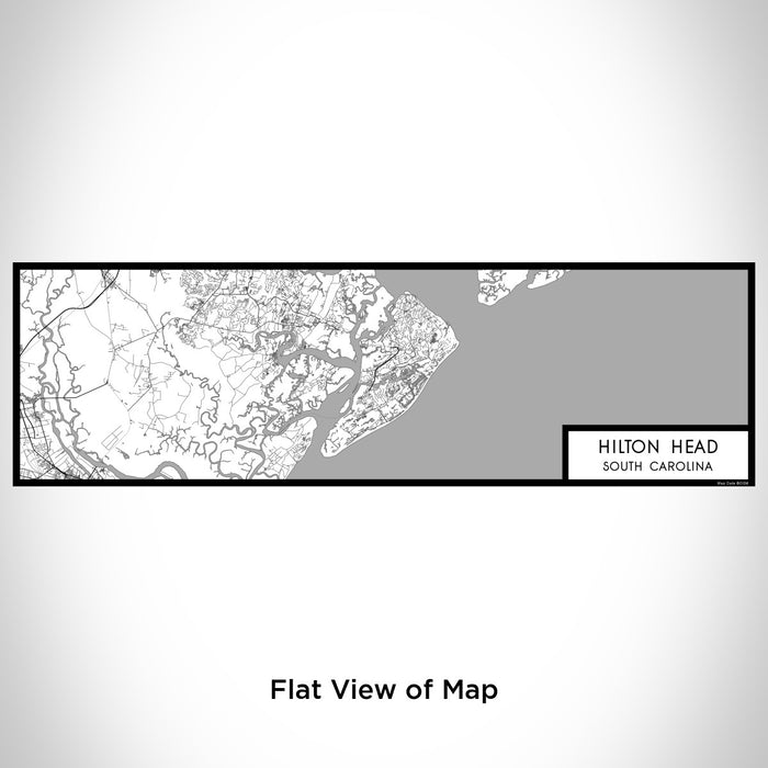 Flat View of Map Custom Hilton Head South Carolina Map Enamel Mug in Classic