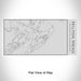 Rendered View of Hilton Head South Carolina Map Engraving on 17oz Stainless Steel Insulated Cola Bottle