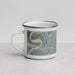 Left View Custom Hoboken New Jersey Map Enamel Mug in Afternoon