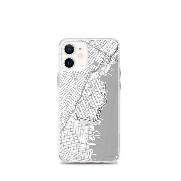 Custom Hoboken New Jersey Map iPhone 12 mini Phone Case in Classic