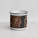 Front View Custom Hoboken New Jersey Map Enamel Mug in Ember