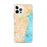 Custom Hoboken New Jersey Map iPhone 12 Pro Max Phone Case in Watercolor