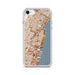Custom Hoboken New Jersey Map iPhone SE Phone Case in Woodblock