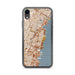Custom Hoboken New Jersey Map Phone Case in Woodblock