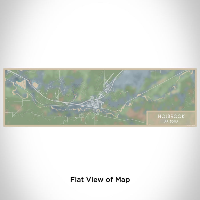 Flat View of Map Custom Holbrook Arizona Map Enamel Mug in Afternoon
