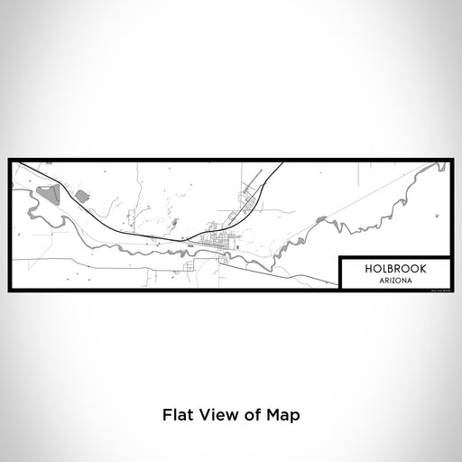 Flat View of Map Custom Holbrook Arizona Map Enamel Mug in Classic