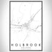 Holbrook Arizona Map Print Portrait Orientation in Classic Style With Shaded Background